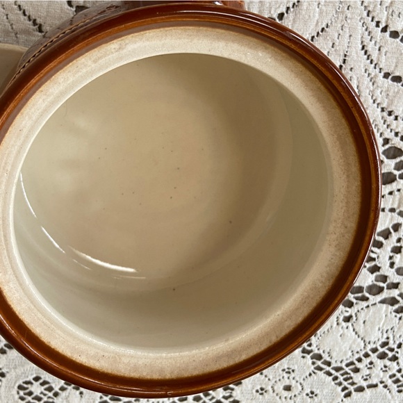 Rare Vintage Langley Pottery 1.5 pint British HotSpot Ovenware Crock/Pot - Picture 5 of 12